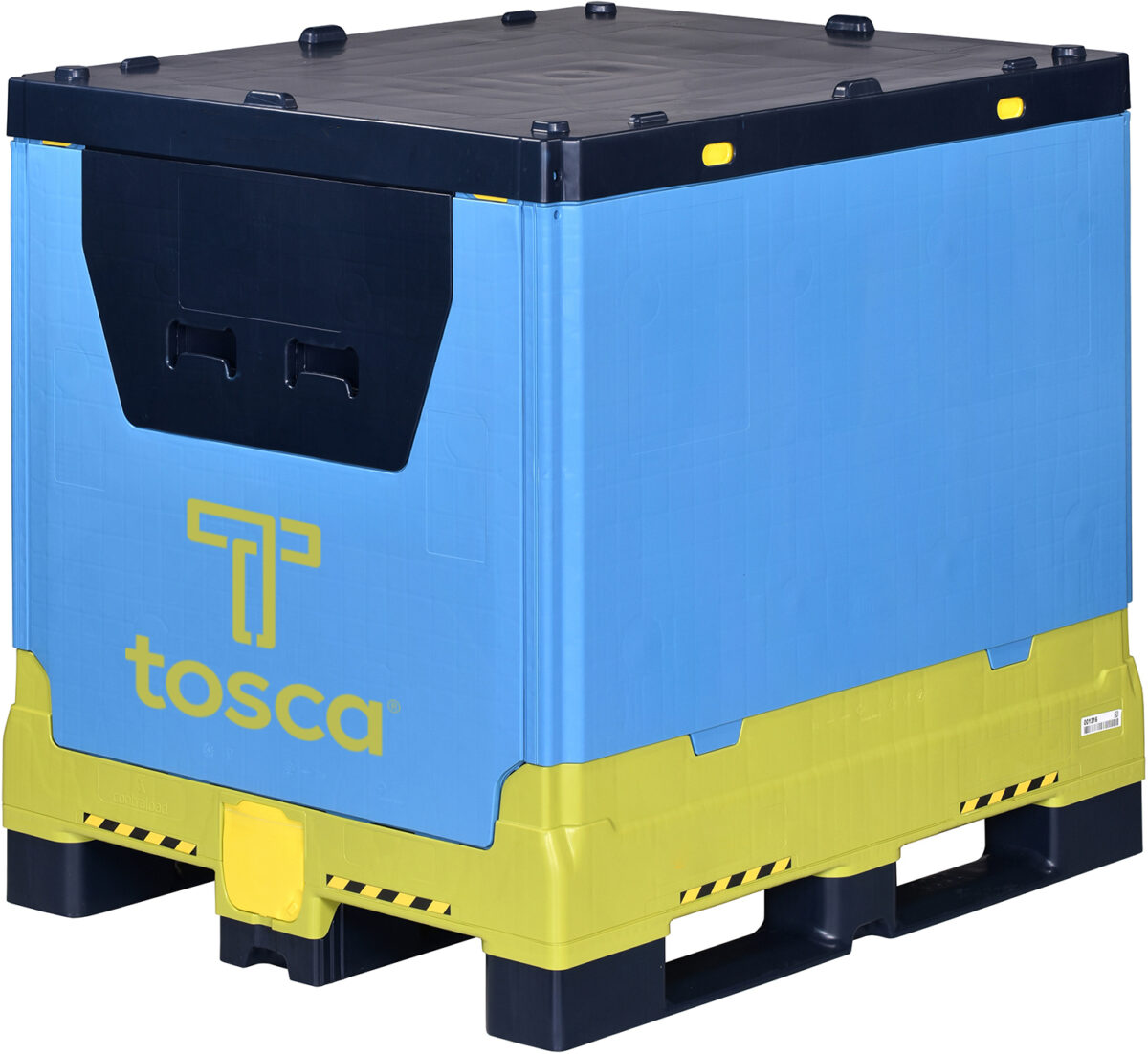 Superior Hybrid - Liquid IBC Bulk Bin - front angle - Tosca